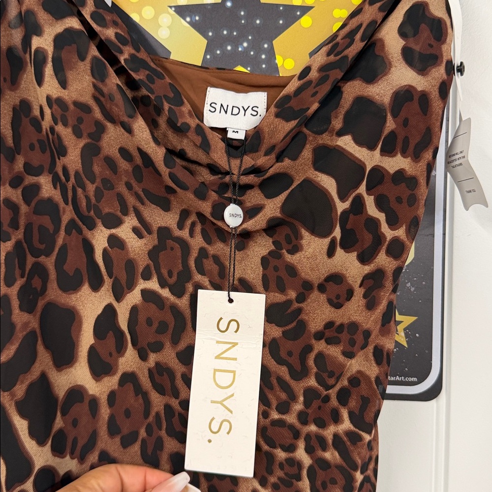 SNDYS Skin Maxi Dress in Leopard - Picture 6 of 7